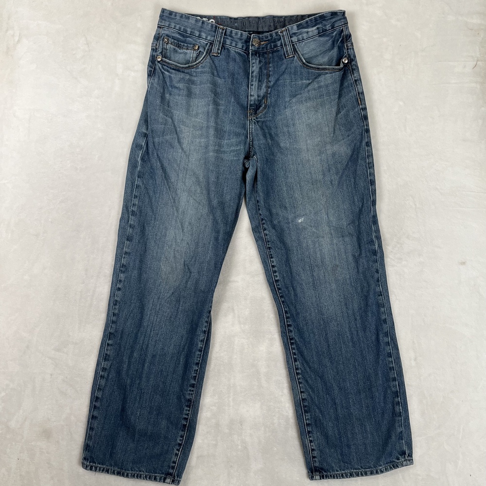 Ecko Unltd Jeans Mens 36x32 Blue Relaxed Straight Denim Medium Wash Y2K Hip Hop